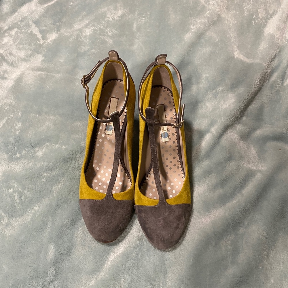 Boden T-strap heels